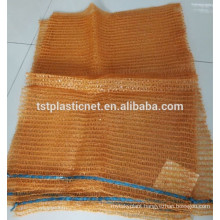 PE raschel vegetable sack for potatoes, mesh produce sacks,